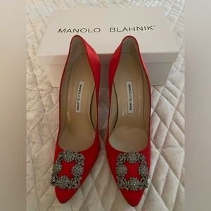 Stunning Manolo Blahnik Hangisi Heels (Nearly New)
